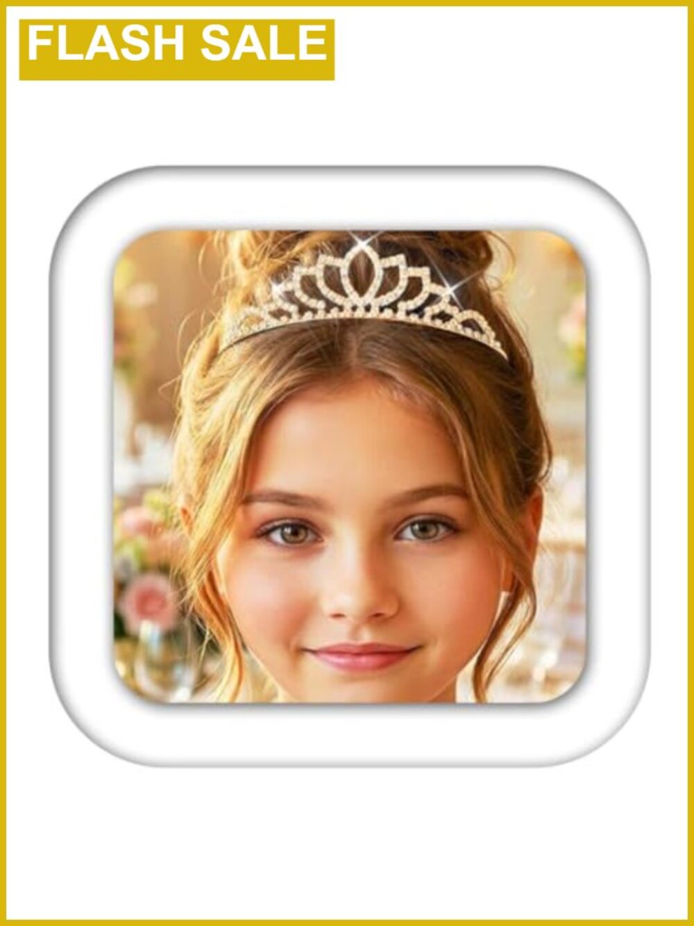 Rhinestone Princess Tiara Hair Accessory for Girls | Costume Headwear